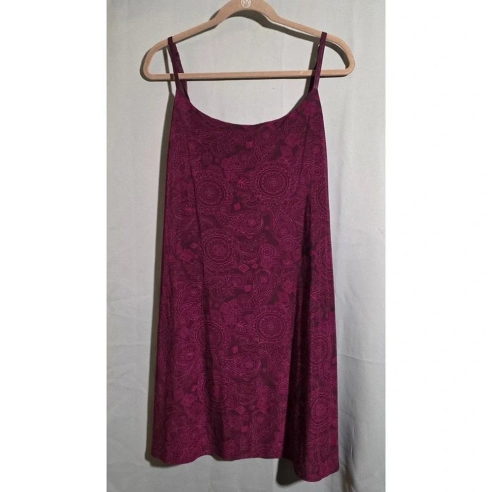 George Womens XL Wine Pink Paisley Sleep Dress Nightgown Adjustable Straps